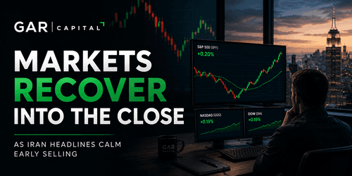 Stock Market Recovers Into the Close as Iran Headlines Ease Market Tensions